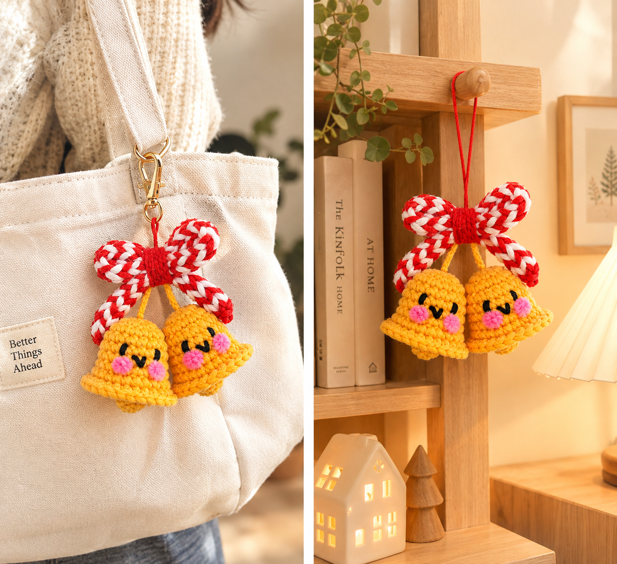🔔 Christmas Bell Crochet Kit | DIY Amigurumi Bell Kit